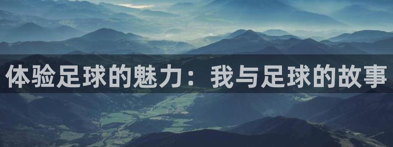 体验足球的魅力：我与足球的故事