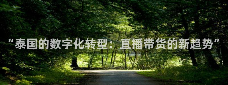 五星体育 直播：“泰国的数字化转型：直播带货的新趋势”